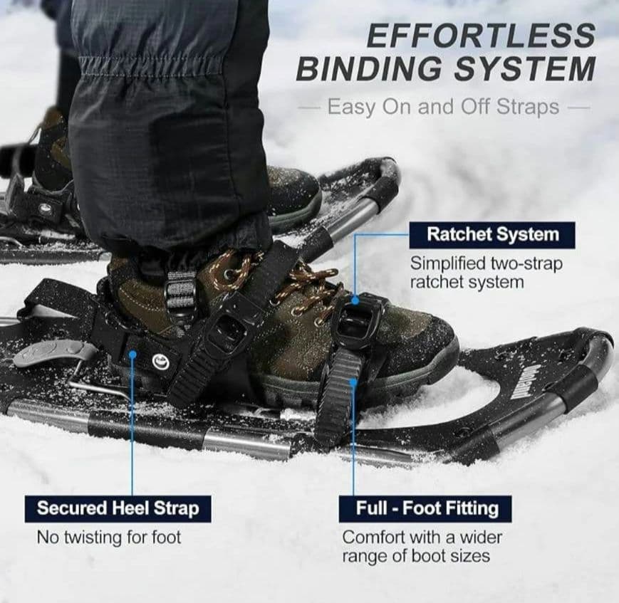 Odoland 4-In-1軽量スノーシューセット M