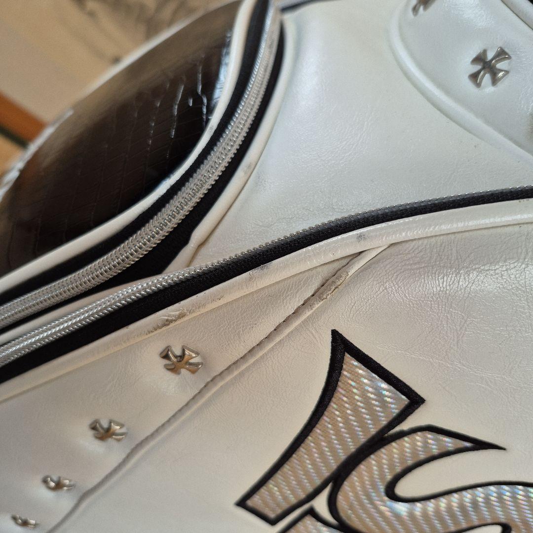 Srixon キャディバッグ 3点式　ホワイト/ブラック　フード付き