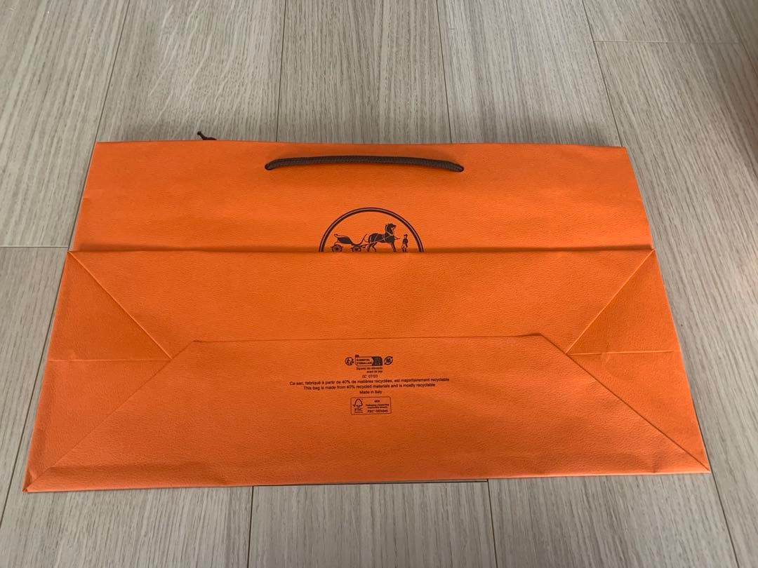 エルメス　ショップ袋　BOX シューズバッグ