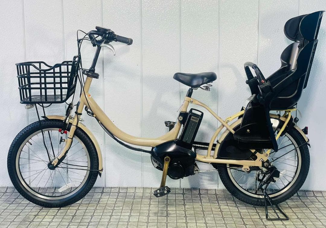 値下げ可《YAMAHA》20インチ子供のせ電動アシスト自転車パスバビー 3146