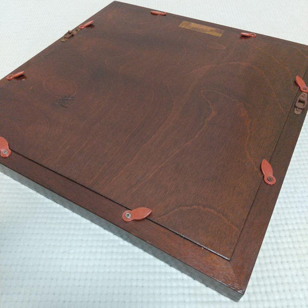 職人の手仕事〈松本民芸家具〉額縁3枚／刺繍アート付、昭和レトロ、民藝