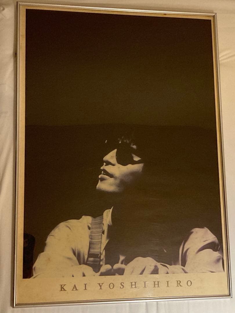 甲斐よしひろ　ポスターパネル　サイン色紙　レア品　TOSHIBA EMI