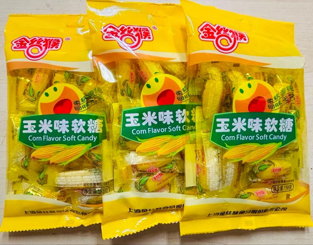 お客生友特级黄小米あわ400g 20袋鸭血10パック金丝猴 玉米味软糖3袋