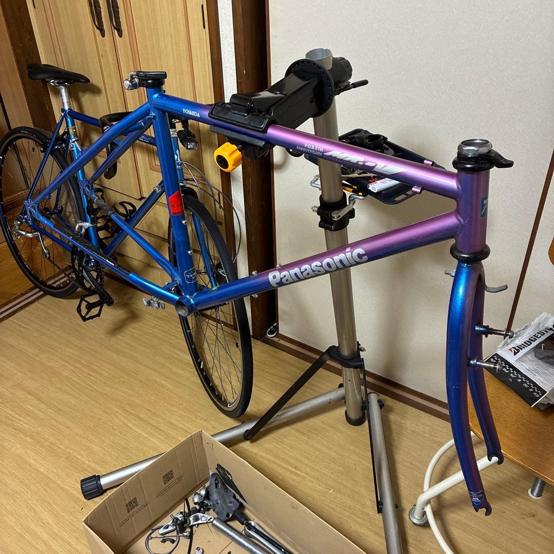 Panasonic mr-vⅡ クロモリMTB フレームのみ 送料込