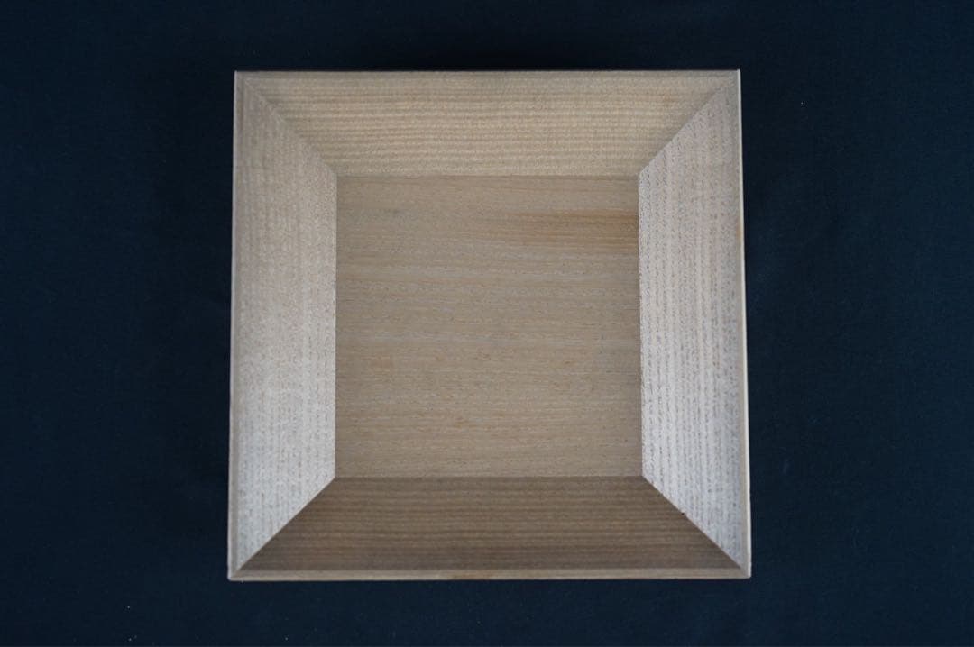 桐 四方盆 土橋宗三 蕩々斎 書付 共箱 江戸後期 時代物 古美術 茶道具