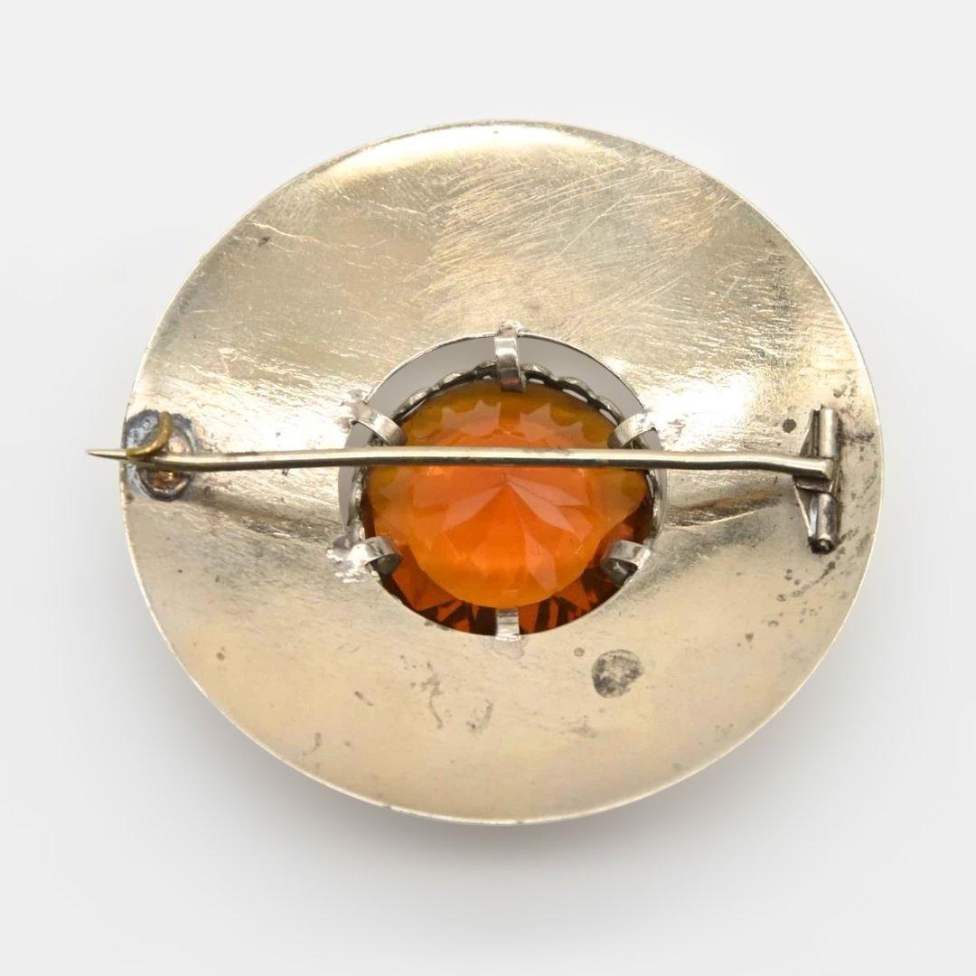 スコットランドのブローチ　キルトの留め具　アザミ模様　s0917