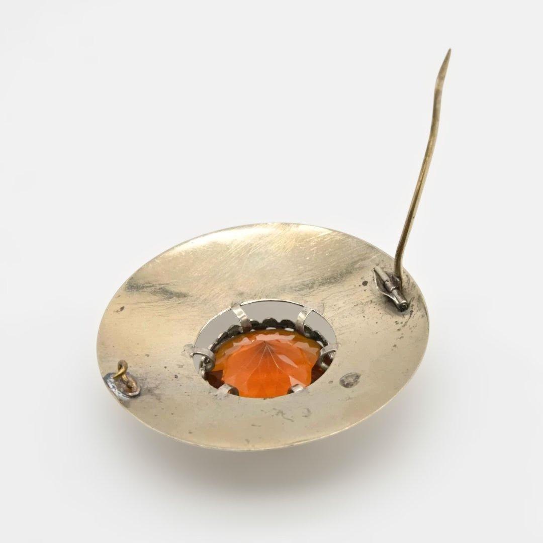 スコットランドのブローチ　キルトの留め具　アザミ模様　s0917