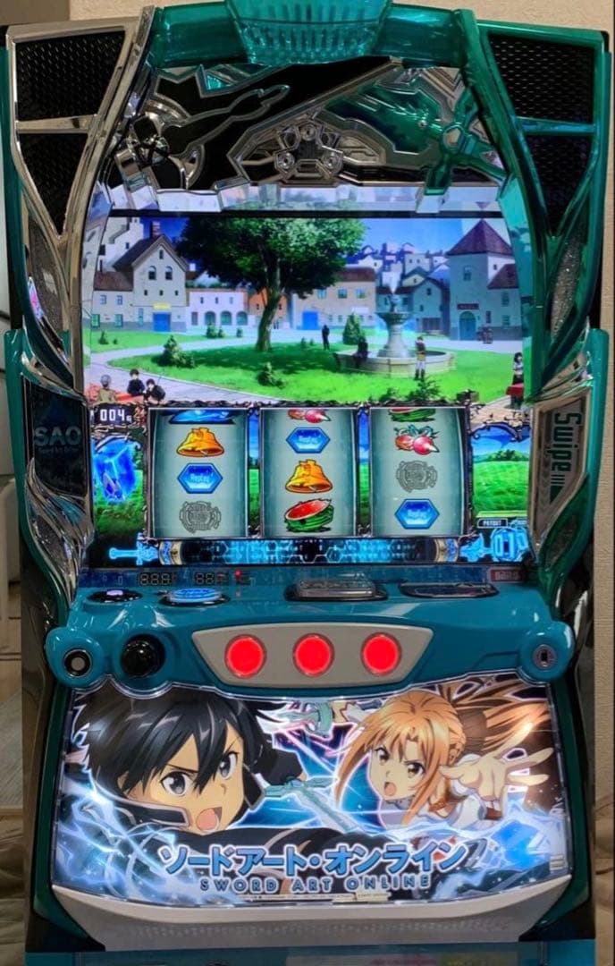 パチスロ　大都　実機　ソードアートオンライン＋スマスロユニット付