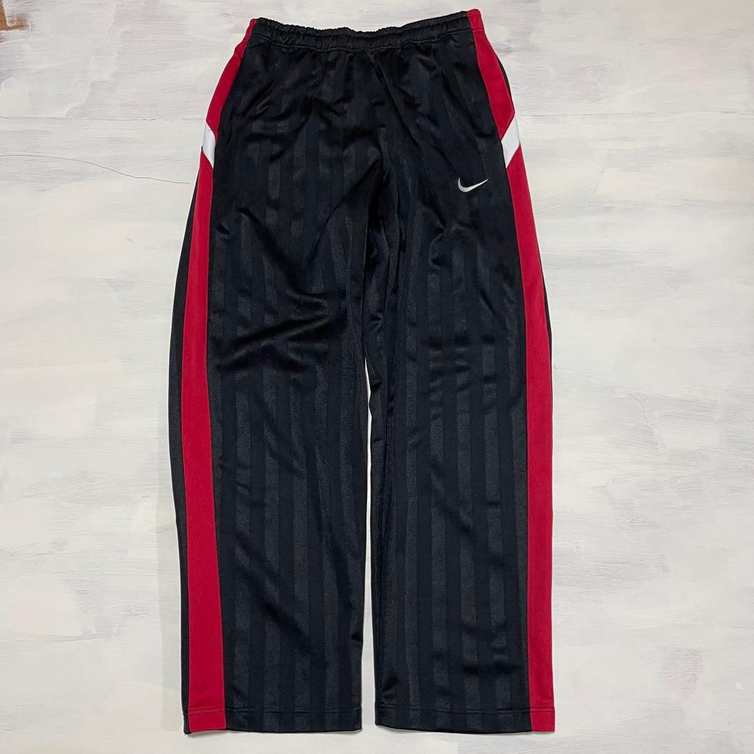 美品　00s NIKE ジャージ　セットアップ　黒×赤　ブラック　XL