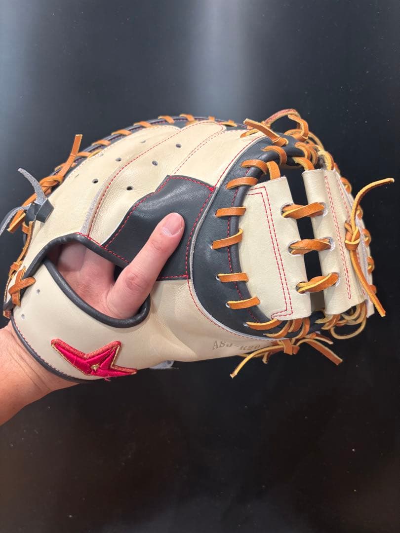 オールスターキャッチャーミット キャメル×Bブラック ASJ-20R-CAM