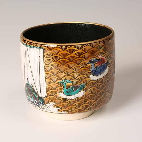 九谷焼　【北村隆　造】　◆茶碗　北前船◆　竹隆窯【抹茶碗・茶器・茶道具】