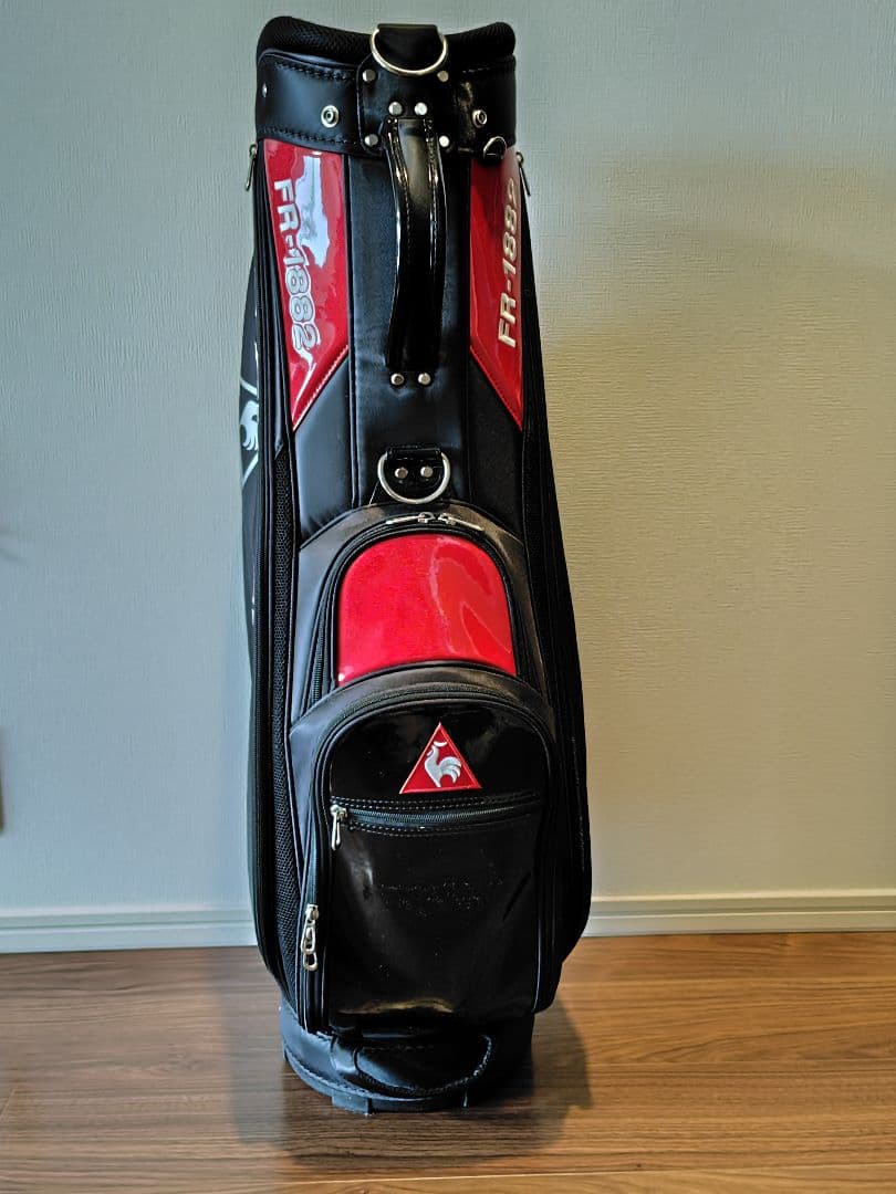 LE COQ SPORTIF ゴルフバッグ FR-1862 黒/赤