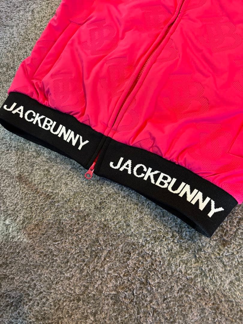 JACKBUNNY ピンクベスト ジッパー付き