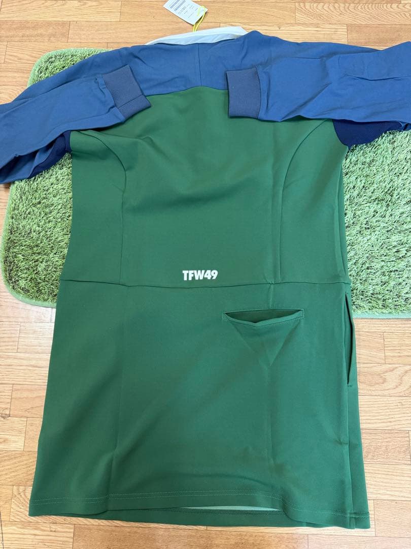新品正規品【TFW49/size L】ワンピース　長袖ポロシャツカットソー