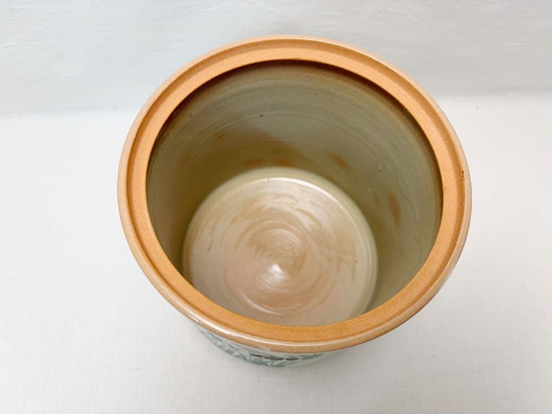 未使用 茶道具 福森阿也作 菖蒲絵 水指 煎茶道具 水屋道具 水差し 陶印 共箱