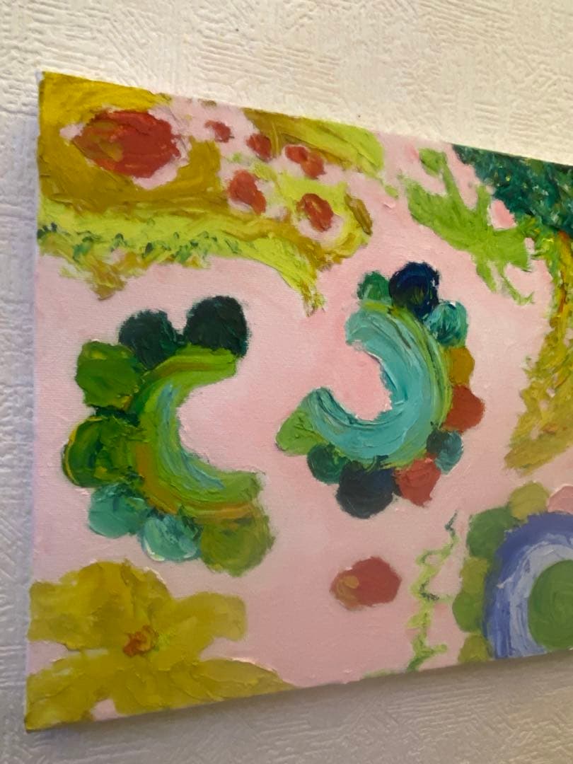 油彩画　【南国ゴーヤ】一点もの　F3