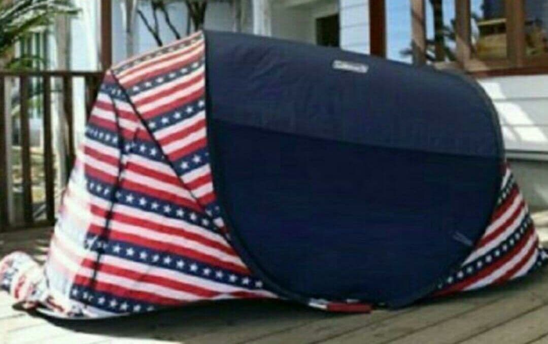 コールマン　キャンプ用品　テント　椅子　フリークスストア　コラボ　アメリカ国旗