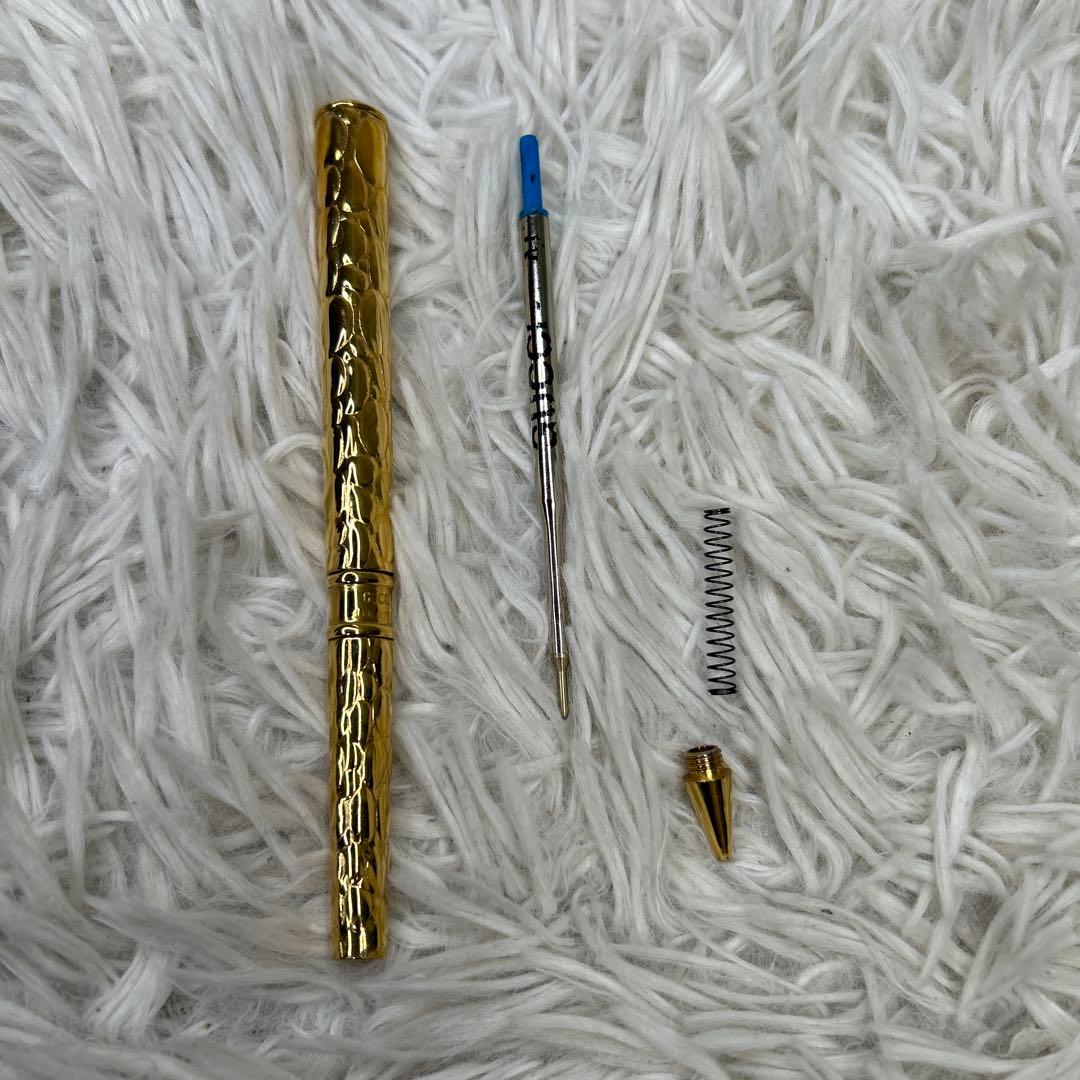 GUCCI ペン　ボールペン　インターロッキング　ゴールド　gold 金