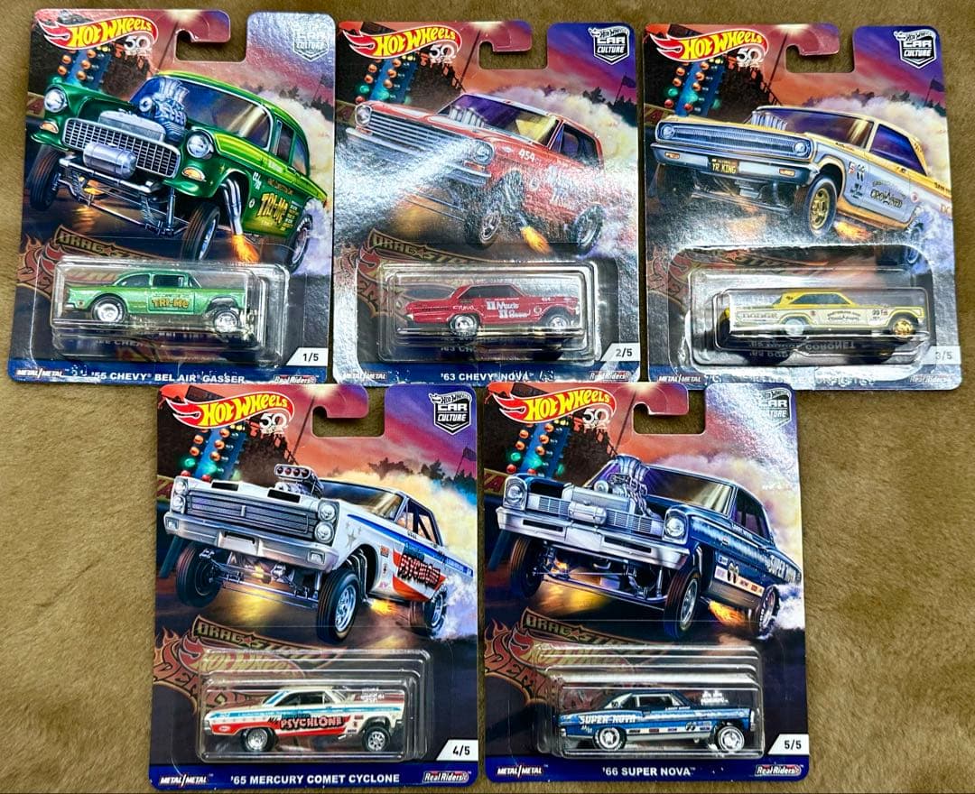 ホットウィール HotWheels Drag Strip Demon 5台セット