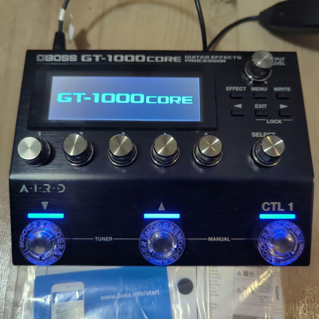 BOSS GT-1000CORE 1ノブが傾いている