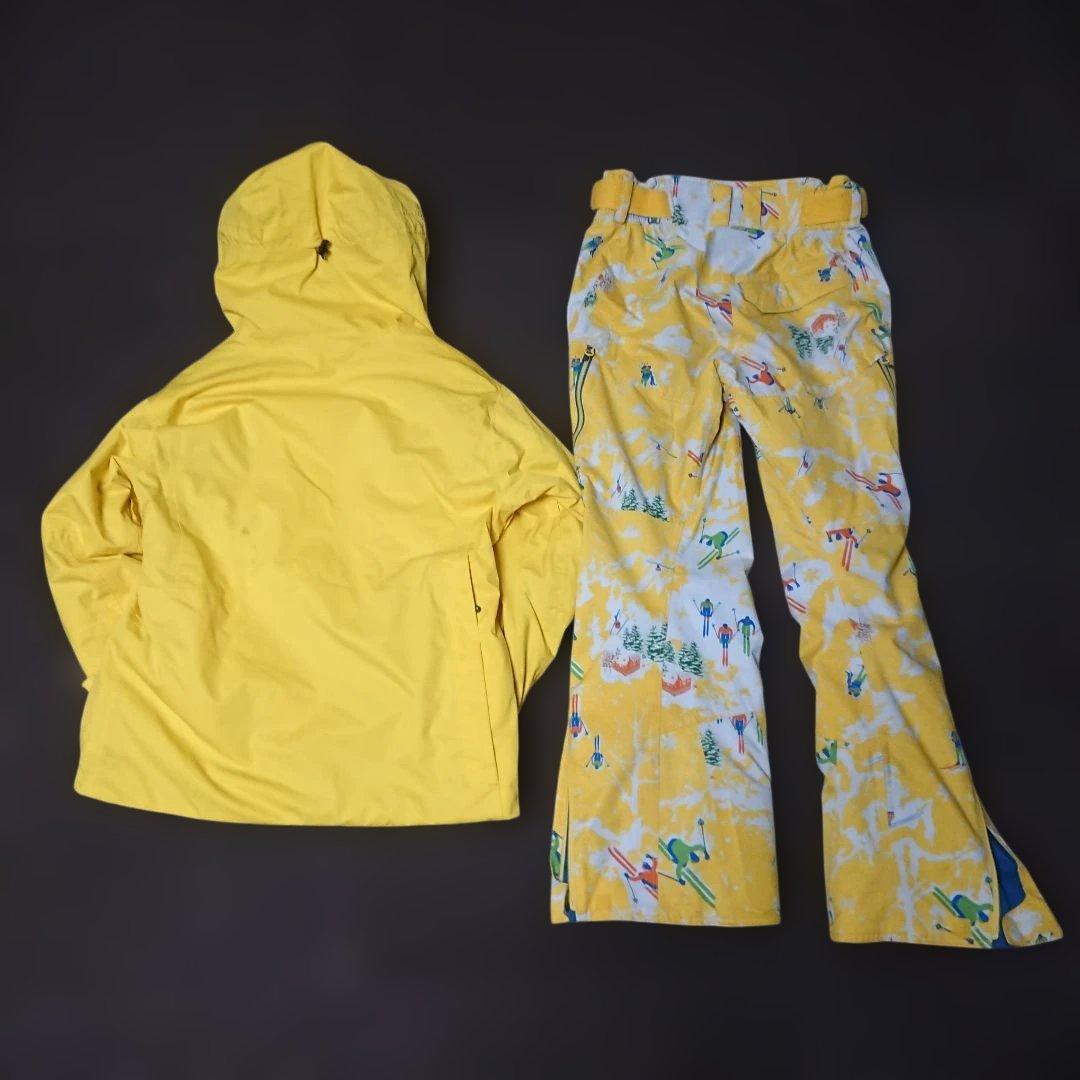 送料無料【MIZUNO】定価約9万円 イエローフリースキーウェア上下 S/S