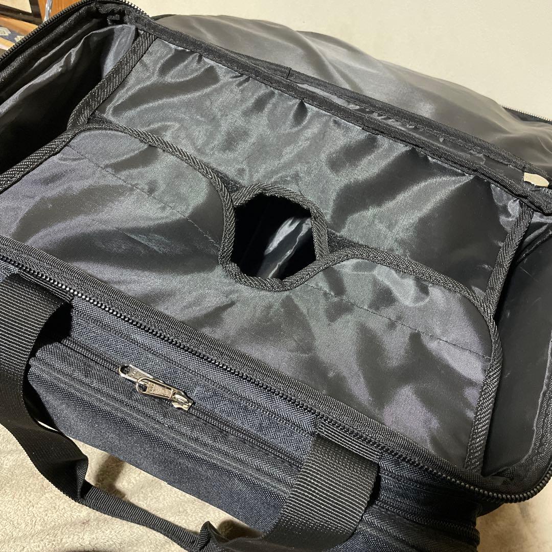 ABS ボウリングバッグ　2個用　キャリー付き　黒