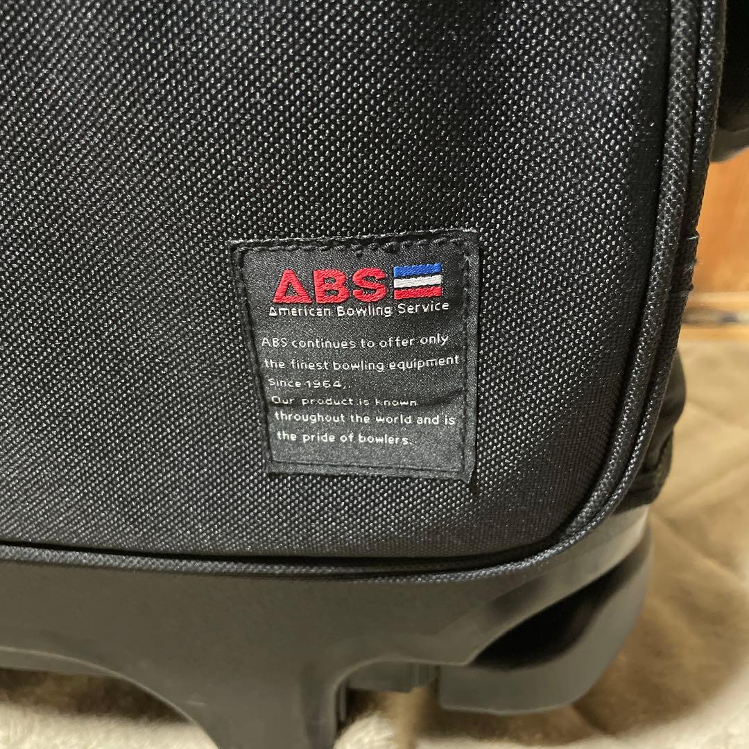 ABS ボウリングバッグ　2個用　キャリー付き　黒