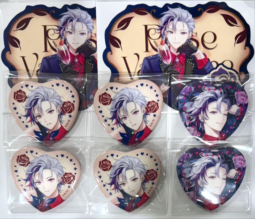 不破湊 にじさんじ Rose Valentine ︎ハート型缶バッジ 特典