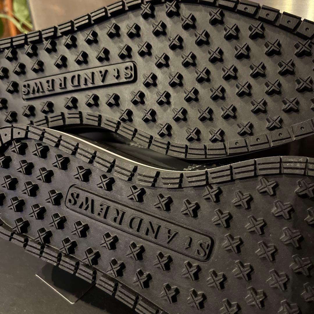 新品未使用ゴルフセントアンドリュース厚底オックスフォードシューズシルバー24cm