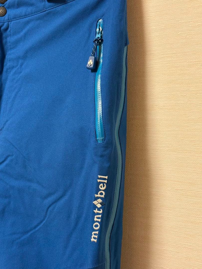 montbell スキーウェア 青