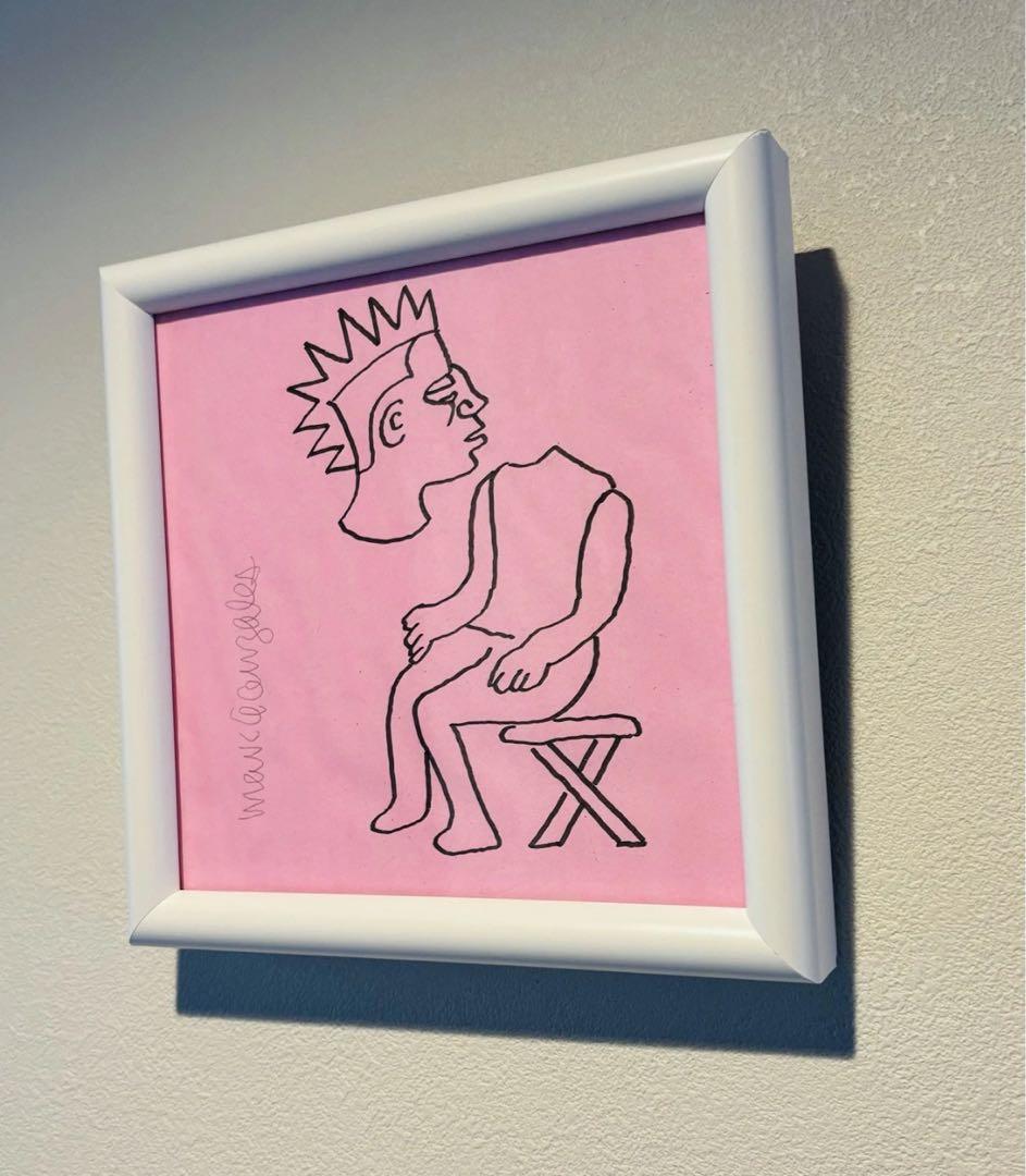 mark gonzales マークゴンザレス 原画 gonz 額入　直筆サイン