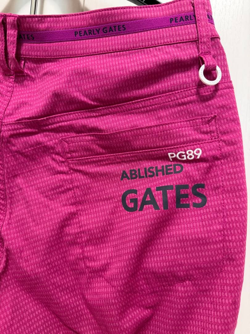 PEARLY GATES パープルピンク ゴルフパンツ サイズ5 パーリーゲイツ