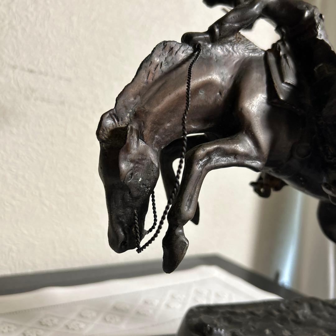 BRONCO BUSTER アンティークブロンズ像