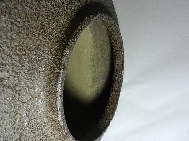 「大西浄雪」極め「古天明（こてんみょう）、面取肩衝釜（めんとりかたつきがま）」