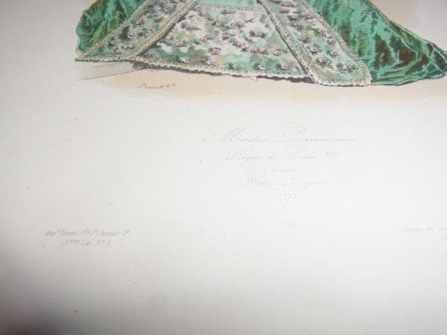 1865年スチール彫刻版画◆仏製ファッション画『ヒッポライト・ポーケ』PL.70