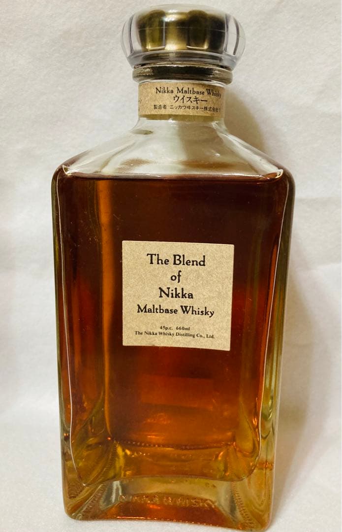 ウィスキー　ニッカ　モルト　グレーン　12F06A 年代物　660mL