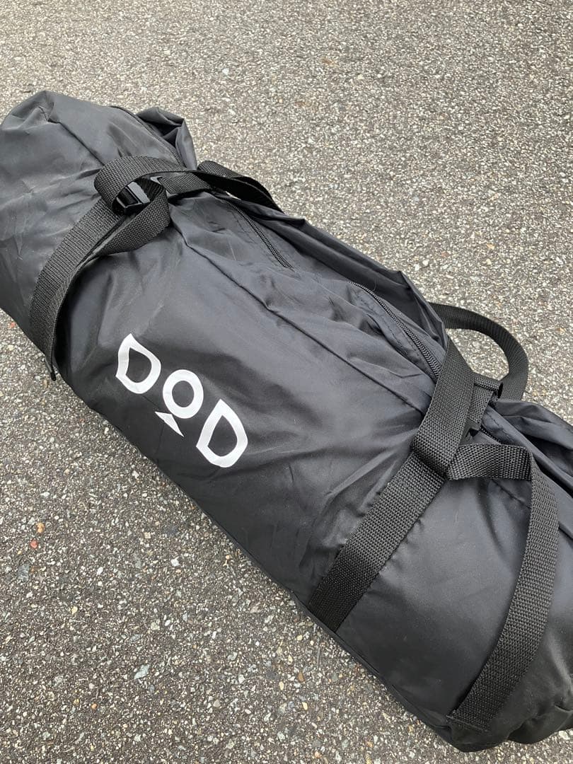 DOD【未使用】ワンポールテントM♪ブラック♪グランドシート付き