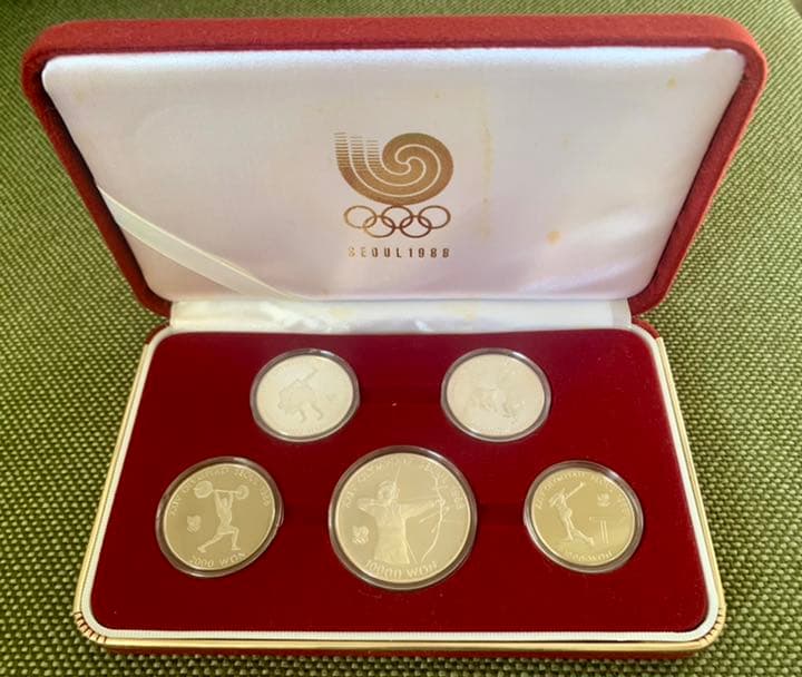 1988年 ソウルオリンピック 記念硬貨 メダル 5枚セット