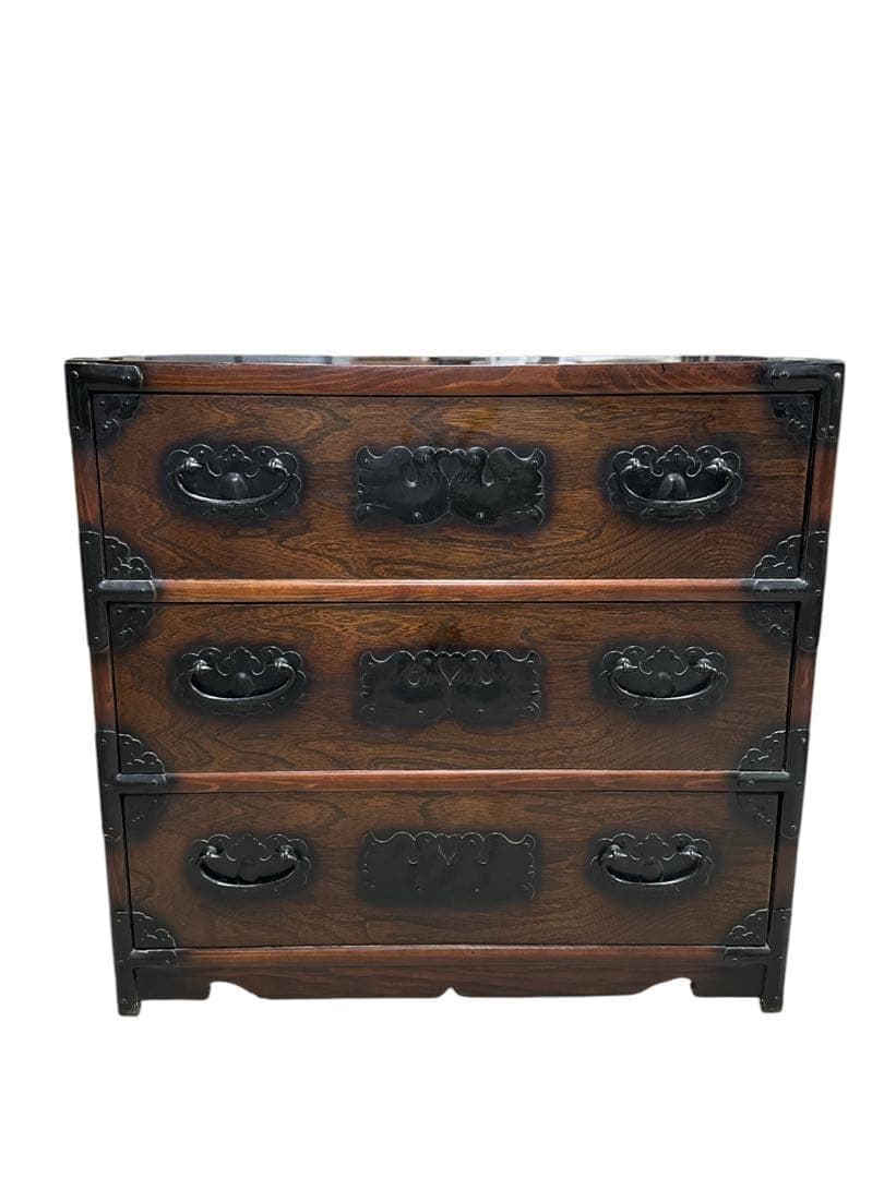 李朝家具　チェスト　バンダジ　韓国　ヴィンテージ　アンティーク　骨董　タンス