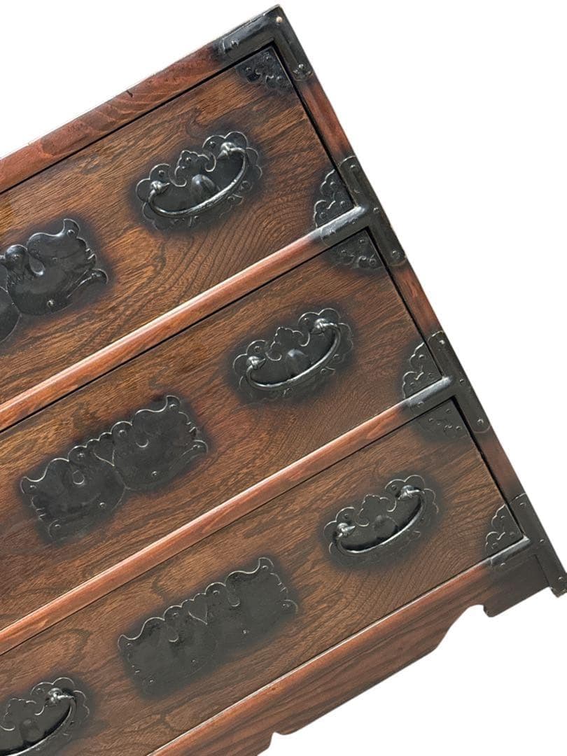 李朝家具　チェスト　バンダジ　韓国　ヴィンテージ　アンティーク　骨董　タンス