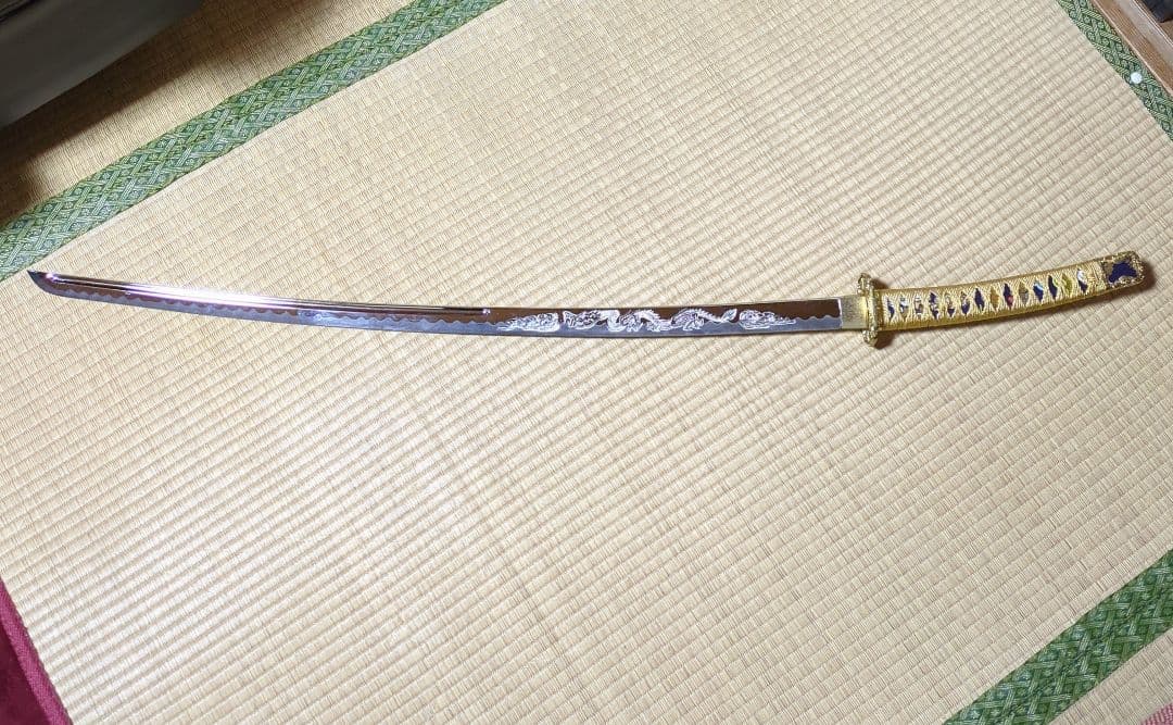 日本刀 模造刀 太刀 台座 全長110cm コスプレ