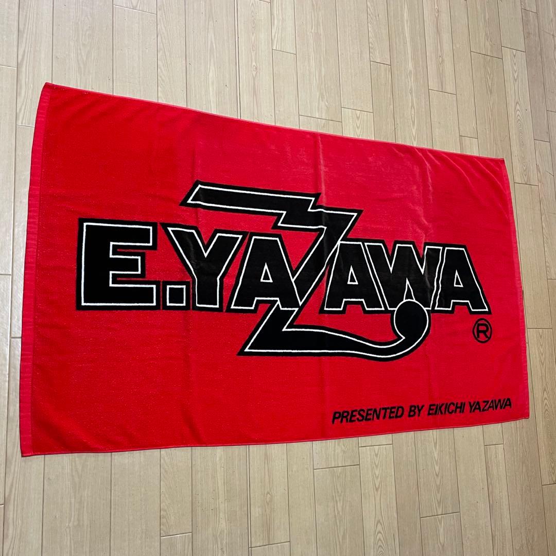 矢沢永吉 ★ 当時物94s' スペシャルビーチタオル ( ロゴ ) レッド