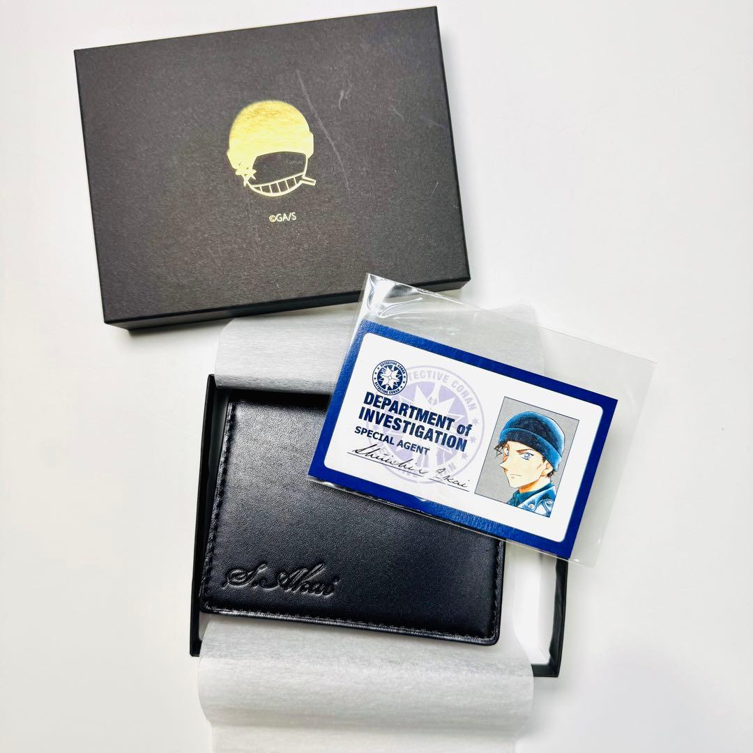 ★未使用★ サンデープレミアムSHOP 名探偵コナン 本革パスケース 赤井秀一