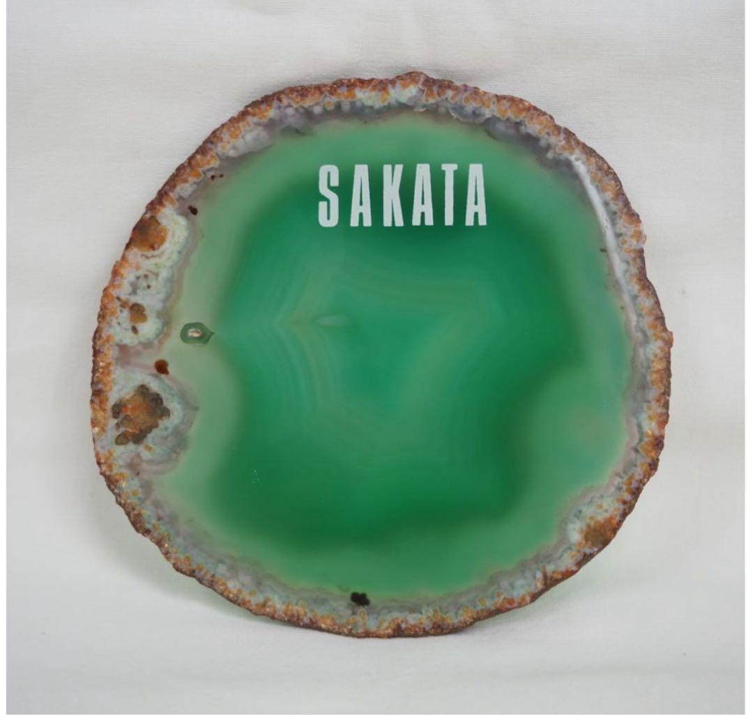 送料無料　瑪瑙　敷板　瓶敷　瓶床　一枚　11.5×11×0.5ｃｍ