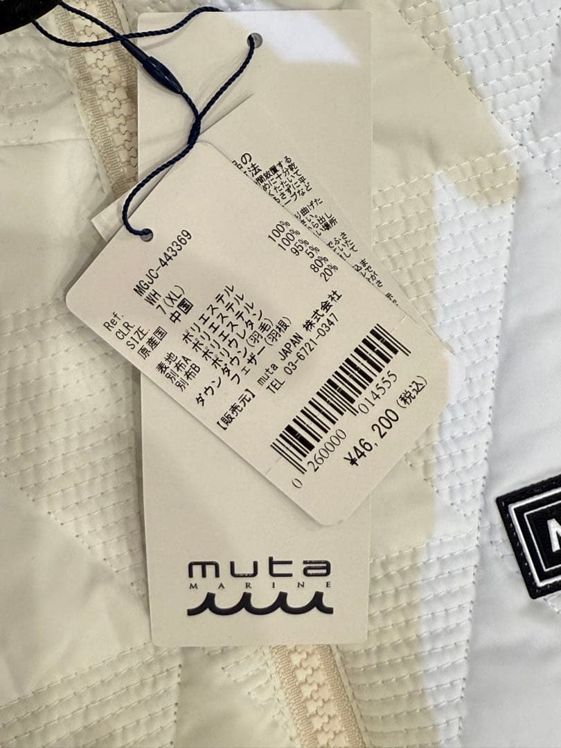 【新品】ムータマリン　ゴルフ　ベスト　白　メンズXL
