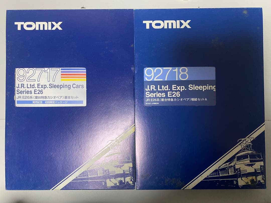 初回限定品　TOMIX 92717 92718 E26系　寝台特急　カシオペア