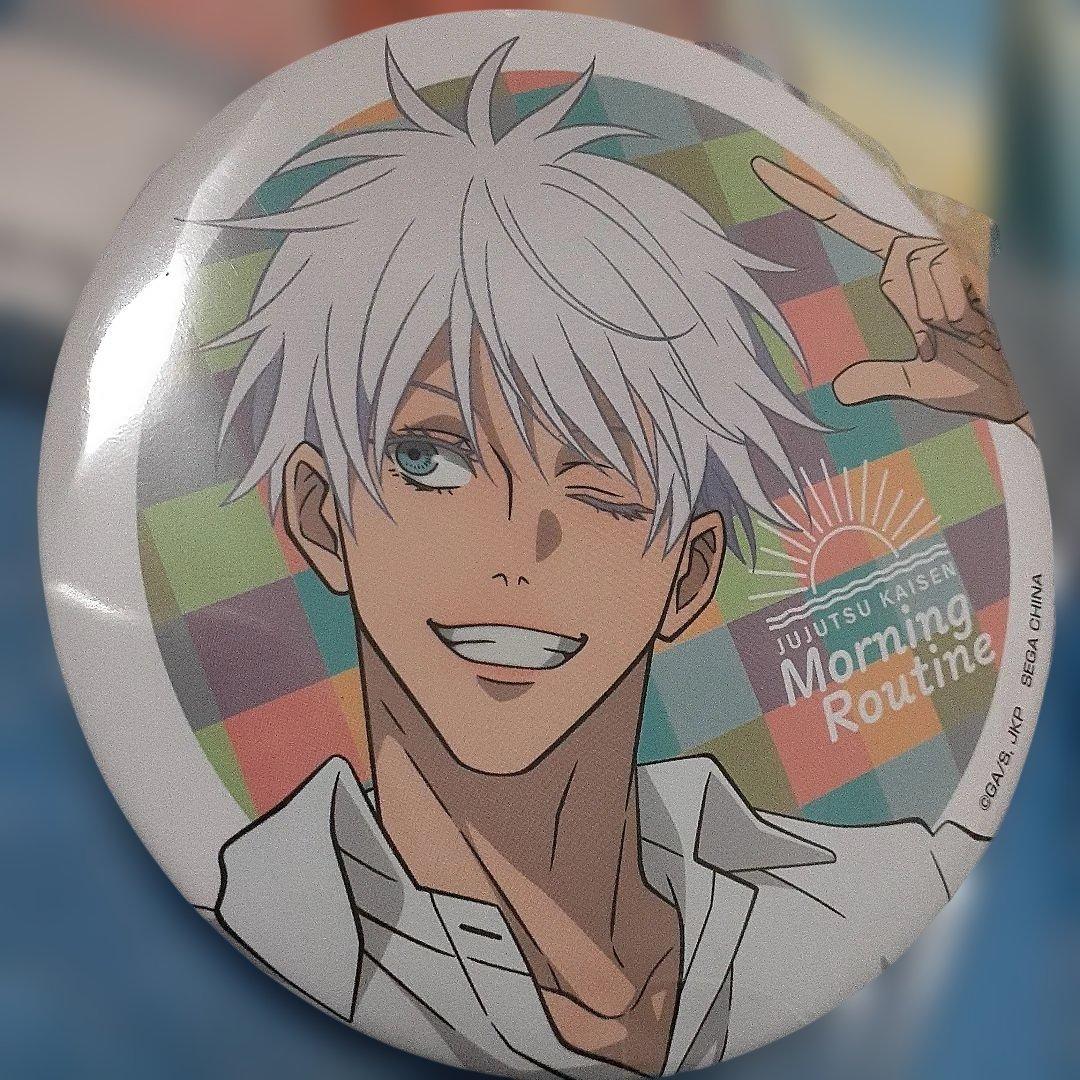 呪術廻戦セガラッキーくじ 希少 五条悟缶バッジ 合計2点セット