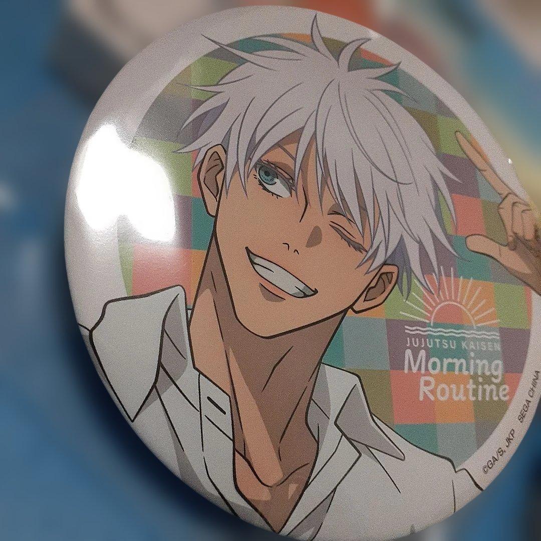 呪術廻戦セガラッキーくじ 希少 五条悟缶バッジ 合計2点セット