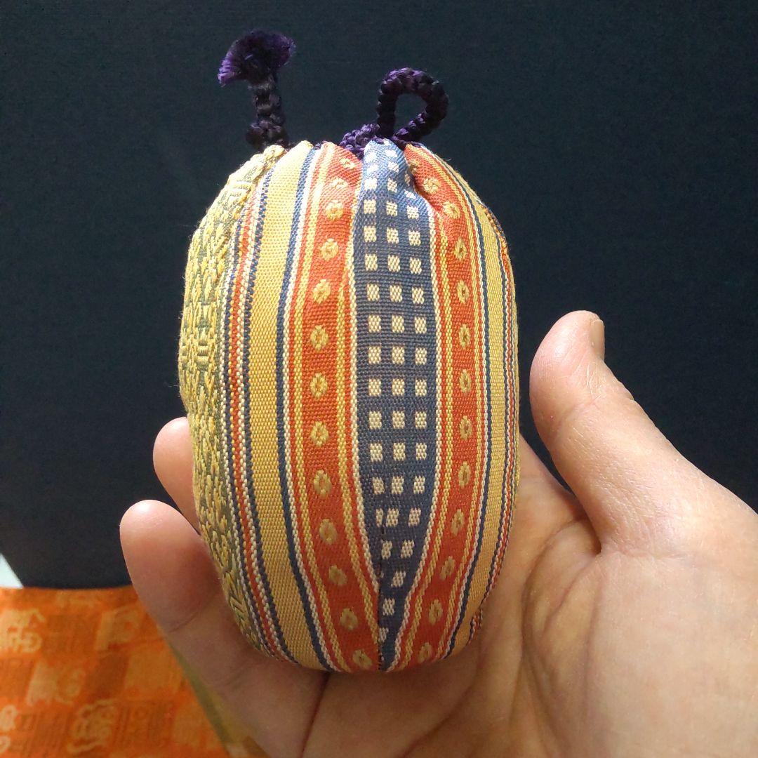 お値下げ。茶道具 萩焼大野瑞峰作　肩付茶入　新宮内間道仕服　共箱入