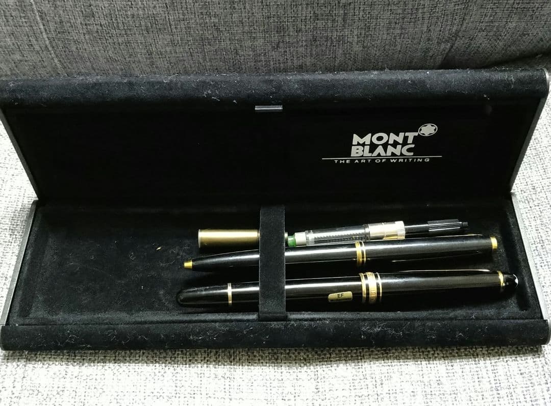 14Ｋ金先♪万年筆・ボールペンセットMONTBLANC-MEISTERSTUCK
